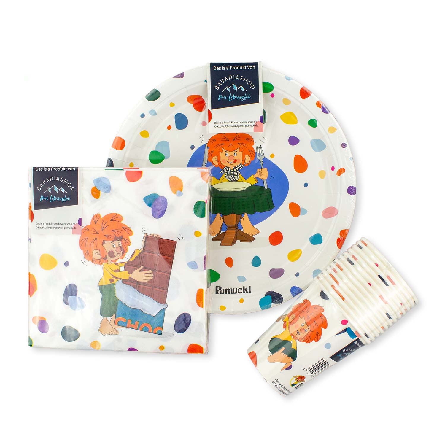 ®Pumuckl Kinder Party-Set für Geburtstag