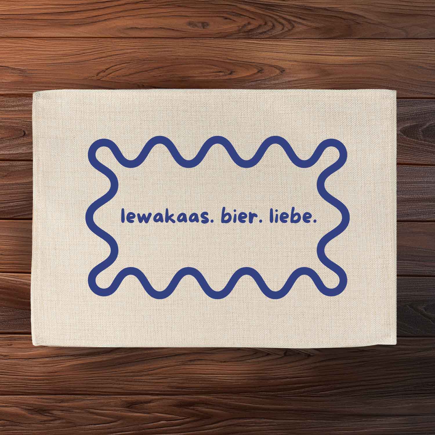 Tischset "lewakaas. bier. liebe."