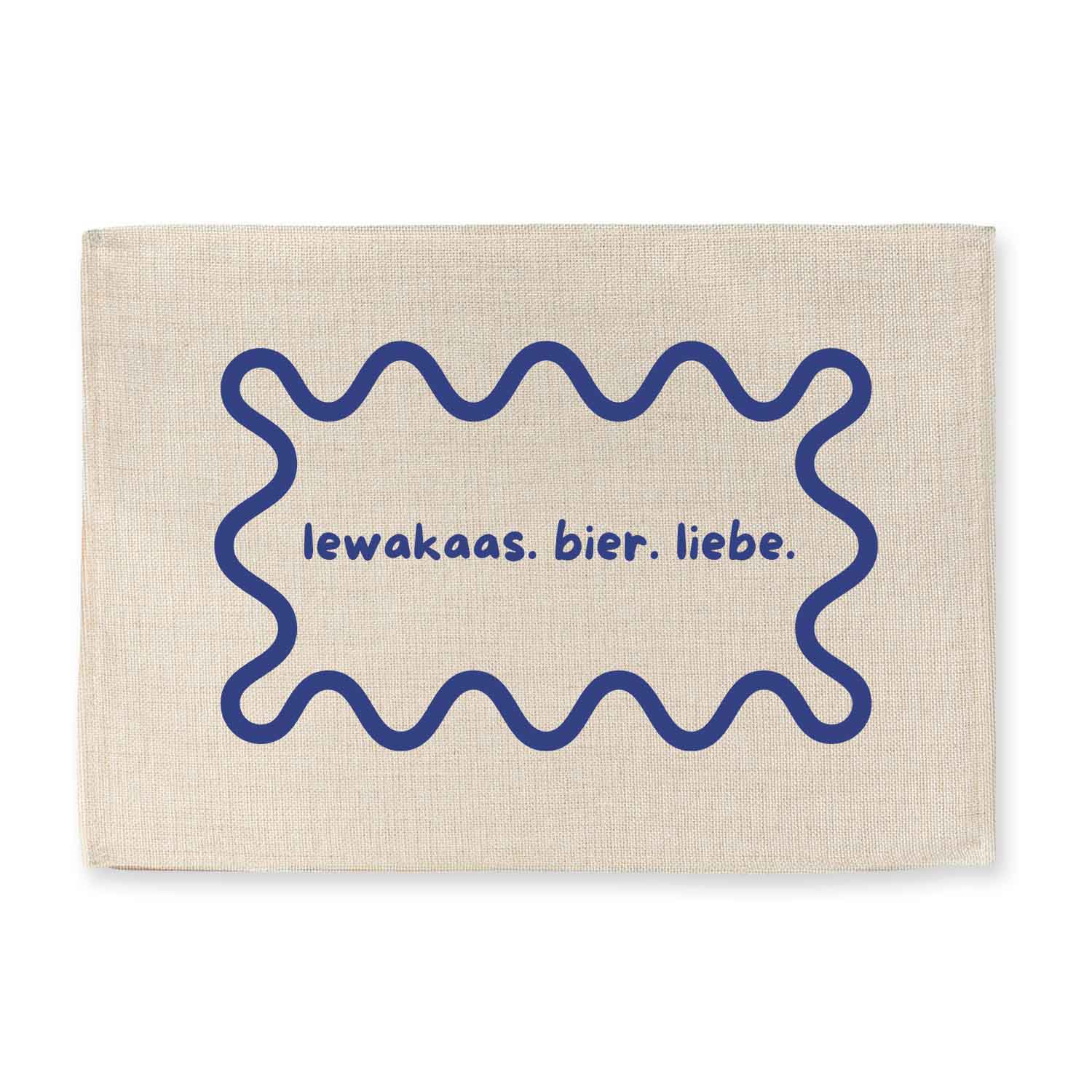 Tischset "lewakaas. bier. liebe."