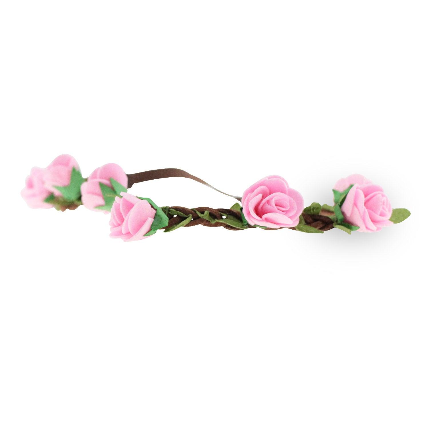 Blumen-Haarkranz rosa - bavariashop - mei LebensGfui