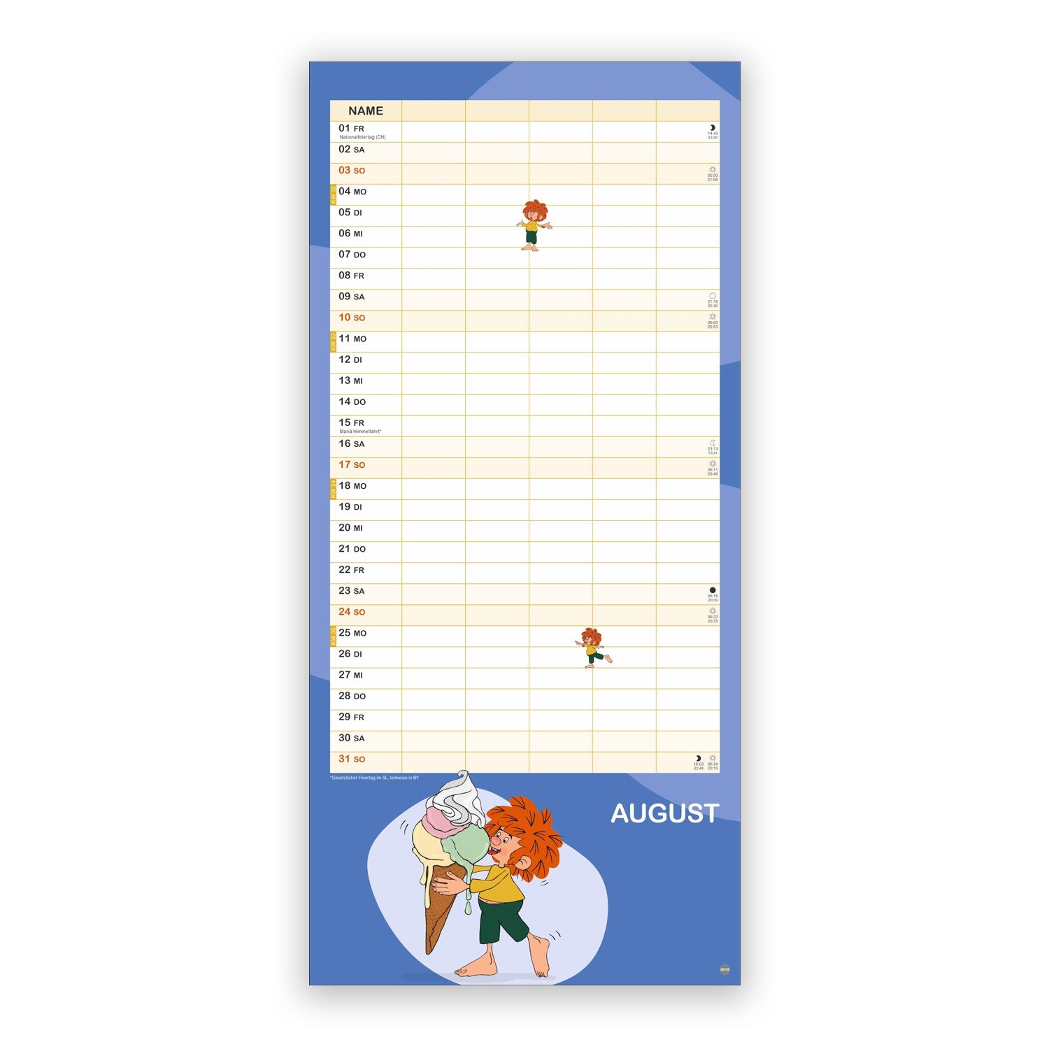 ®Pumuckl Familien Kalender 2025 - bavariashop - mei LebensGfui